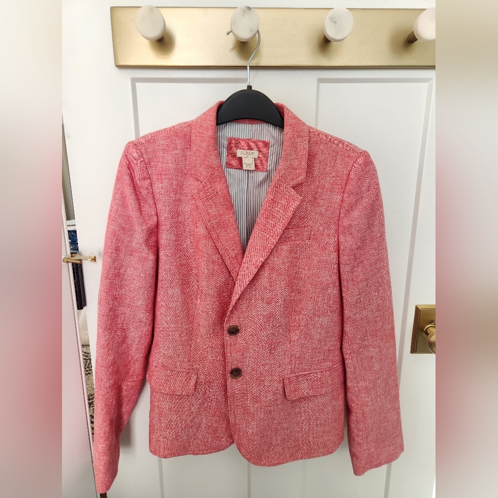 J. Crew Women's Pink Coral Blazer